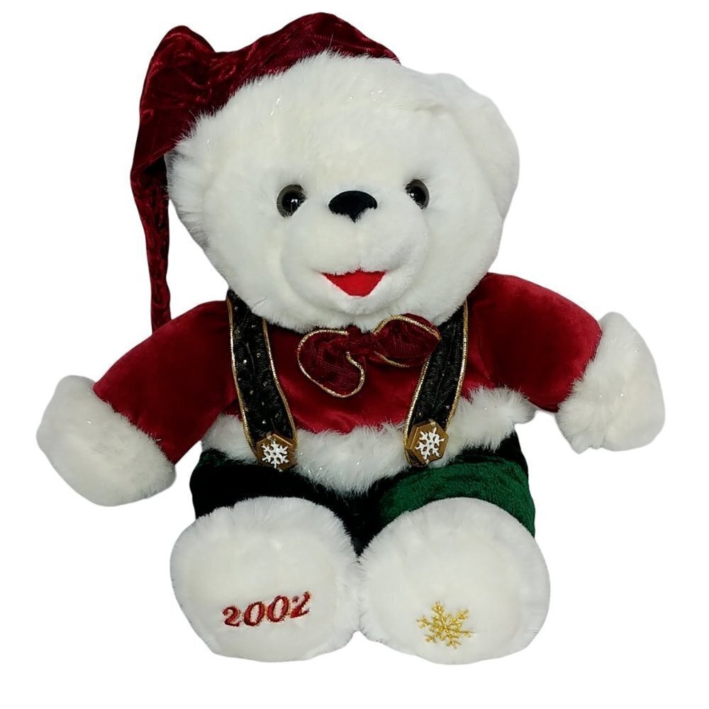 Dan Dee Teddy Bear Plush 14 Inch Snowflake